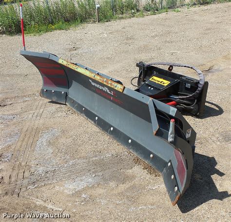 skid steer plow for sale|used skid steer snow pushers.